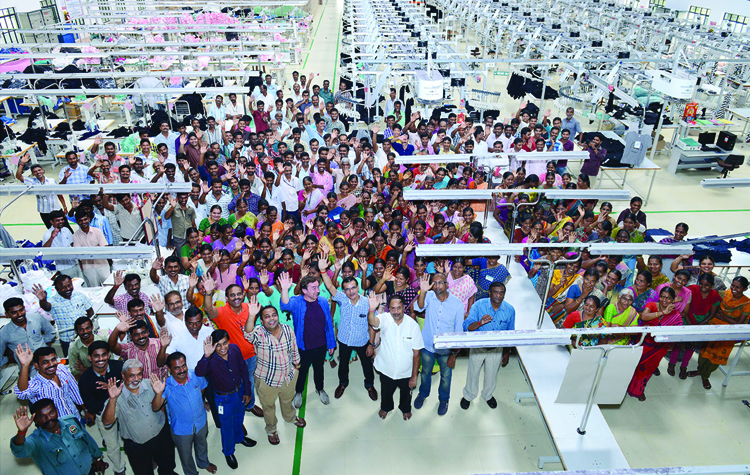 Continental Clothing - Workforce in Tirupur, India.