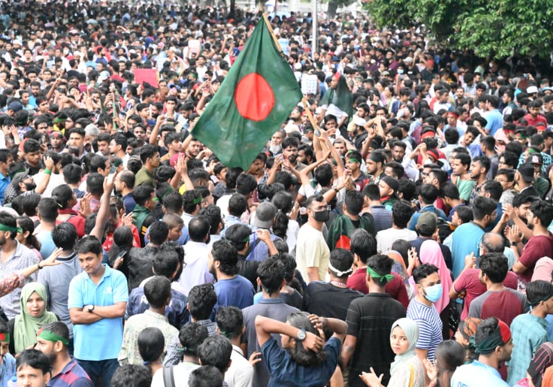 Bangladesh protest in Dhaka