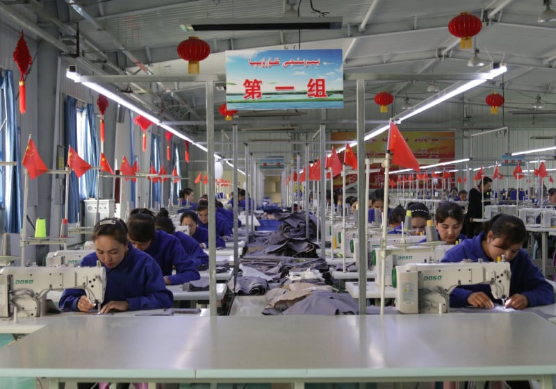 Chinese textile factory