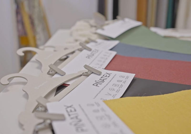 Pinatex fabrics made from pineapple fibres