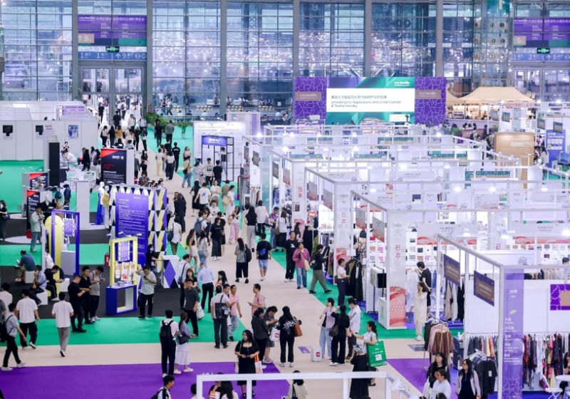 Visitors to the Intertextile Shenzen event in China