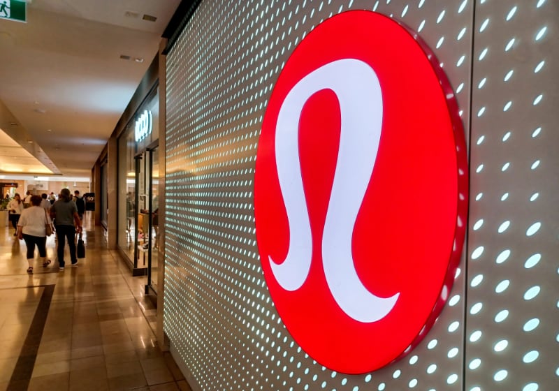 Lululemon store with logo